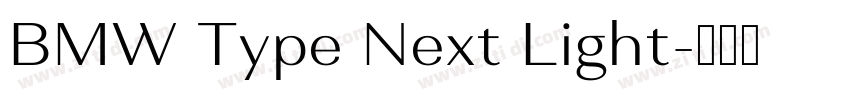 BMW Type Next Light字体转换